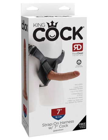 King Cock Strap On Harness Cock Tan