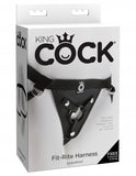 King Cock Fit Rite Harness Black