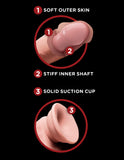 King Cock Triple Density Plus Cock W/ Swinging Balls