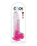 King Cock Clear 9in W/ Balls