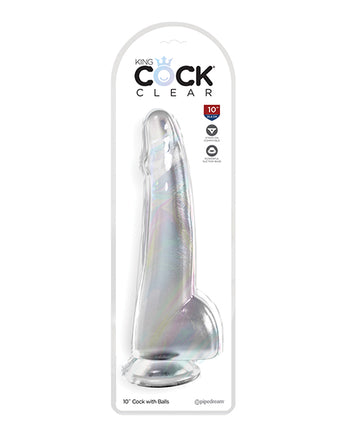 King Cock Clear 10in W/ Balls Default Title