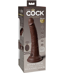 King Cock Elite 7 In Vibrating Dual Density