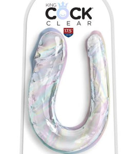 King Cock 18 In Double Dildo Clear Default Title