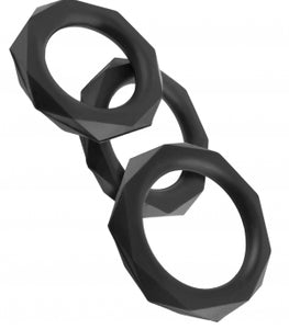 Fantasy C Ringz Silicone Designer Stamina Set Black