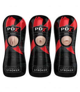 Pdx Elite Vibrating Stroker 12pc Display