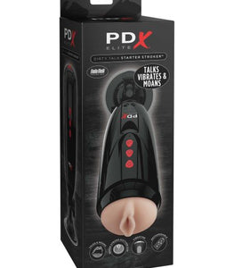 Pdx Elite Dirty Talk Starter Stroker Light/black