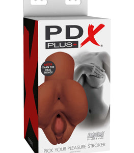 Pdx Plus Pick Your Pleasure Stroker Brown Default Title
