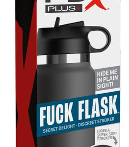 Pdx Plus Fuck Flask Secret Delight Discreet Stroker Grey Bottle Light