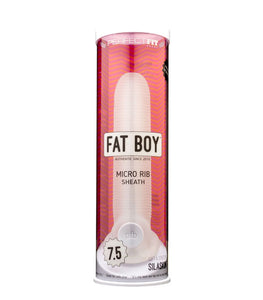 Perfect Fit Fat Boy Micro Ribbed Sheath Clear