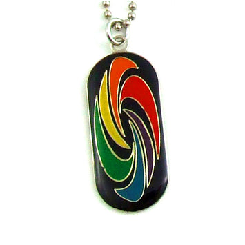 Gaysentials Swirl I.d. Tag Necklace Default Title