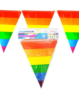 Rainbow Striped Pennants