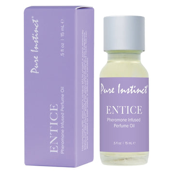 Pure Instinct Pheromone Infused Perfume Oil Eau De Parfum Entice .5fl Oz/15ml Default Title