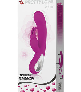 Pretty Love Webb Rabbit Vibrator Fuschia