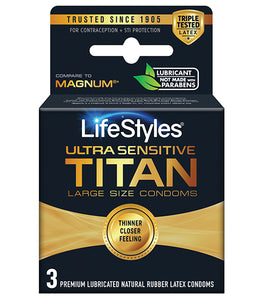 Lifestyles Ultra Sensitive Titan 3pk