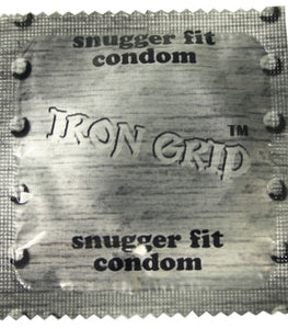 Iron Grip Snugger Fit Lubricated Condom 3pk