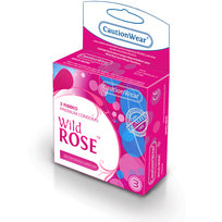 Wild Rose Ribbed Lubricated Condoms 3pk Default Title
