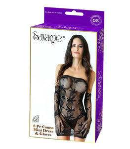 2pc Canna Mini Dress & Gloves Default Title