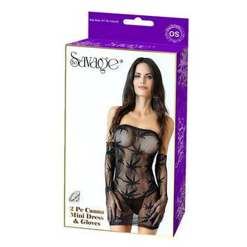 2pc Canna Mini Dress & Gloves Default Title