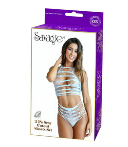 2pc Sexy Cutout Shorts Set Default Title