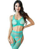 2pc Bralette & Gartered Bodystocking