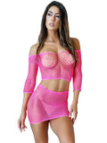 Seduce Sleeve Top & Skirt Set