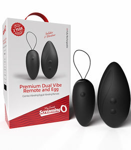 Screaming O Premium Dual Vibe Remote & Egg