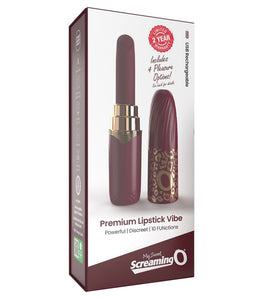 Rechargeable Vibrating Lipstick - Merlot