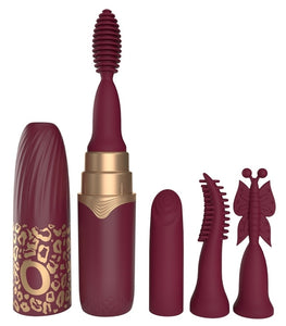 Rechargeable Vibrating Lipstick - Merlot