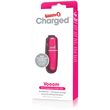 Screaming O Charged Vooom Rechargeable Bullet Vibe Pink