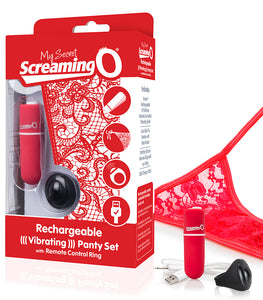 Screaming O My Secret Charged Remote Control Panty Vibe Red
