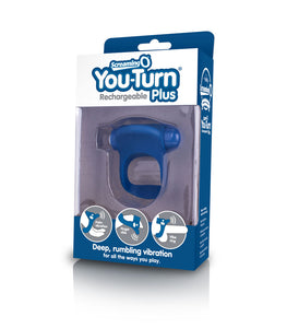 Screaming O Charged You Turn Plus Cock Ring Blueberry