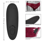 Remote Control Lace Panty Set Burgundy