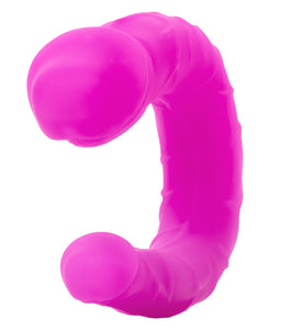 Silicone Double Dong Ac/dc Purple