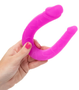 Silicone Double Dong Ac/dc Purple