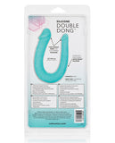 Silicone Double Dong Ac/dc Teal