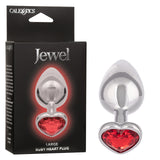 Jewel Large Ruby Heart Plug Default Title