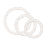 Rubber Ring White 3pc Set