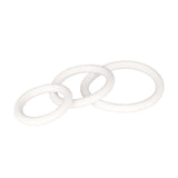 Rubber Ring White 3pc Set