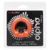 Alpha Liquid Silicone Dual Ball Ring