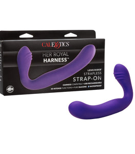 Rechargeable Love Rider Strap On Purple Default Title