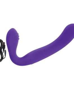 Rechargeable Love Rider Strap On Purple Default Title