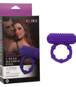 Silicone Rechargeable 5 Bead Maximus Ring Default Title