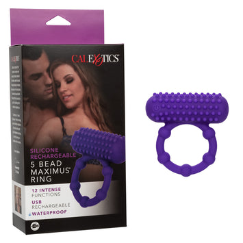 Silicone Rechargeable 5 Bead Maximus Ring Default Title