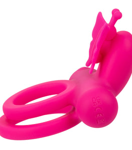 Silicone Rechargeable Butterfly Dual Ring Default Title