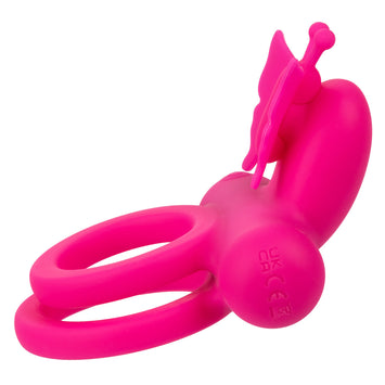 Silicone Rechargeable Butterfly Dual Ring Default Title