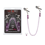 Nipple Play Clamps Purple Chain