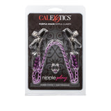 Nipple Play Clamps Purple Chain