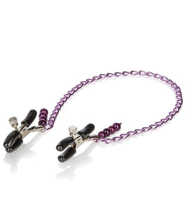 Nipple Play Clamps Purple Chain