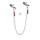 Nipple Play Clamps Purple Chain