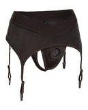 Boundless Thong W/ Garter Harness Black